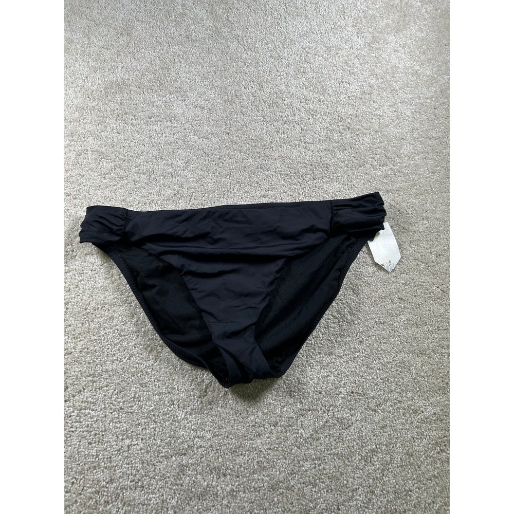 Bar III Women's Swimwear Black XL Nylon Bikini Bottom